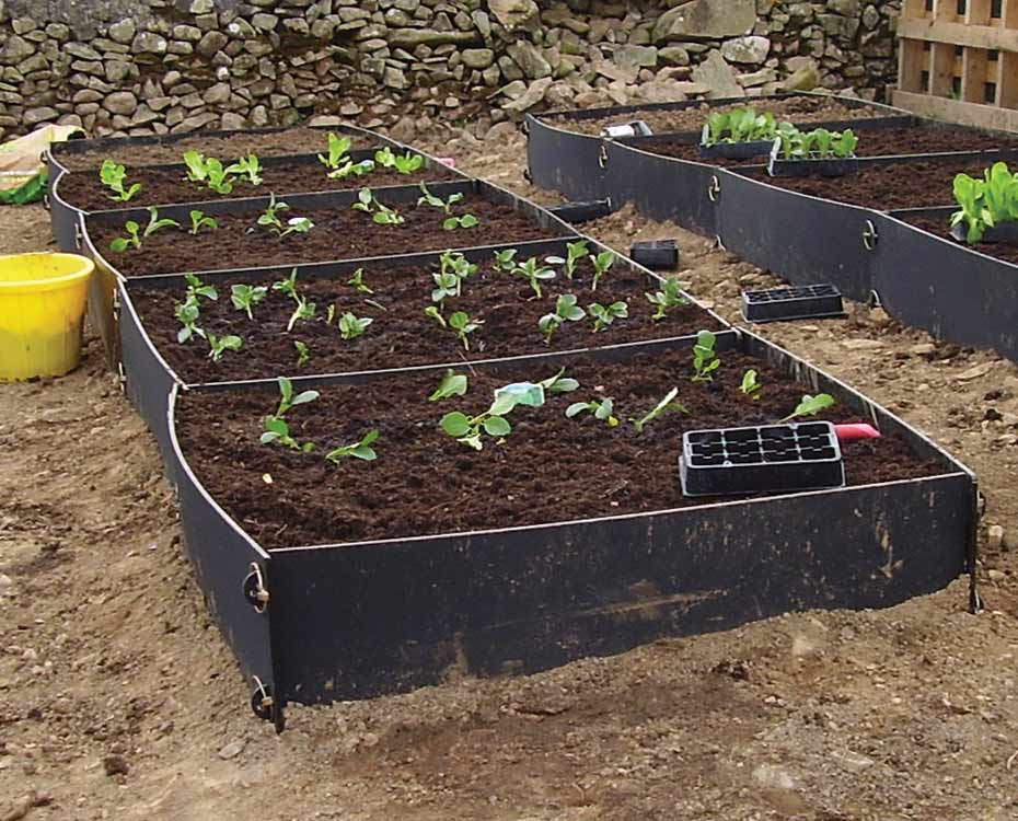 Recycled Plastic Raised Bed Gardening Kits