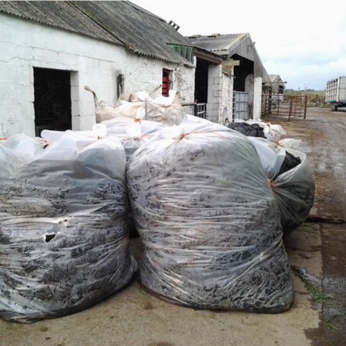 Large Liners on Farm Full of Waste